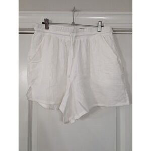 Dippin Daisy's White Gauze pull on Shorts Womens XL Casual Lounge Beach